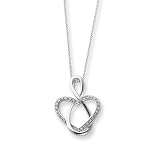 Lifetime Friend, Heart Necklace in Sterling Silver