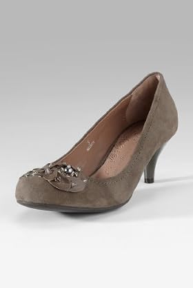 Per Una Suede Jewel Embellished Court Shoes [T02-1525A-S]