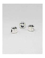 Gift Box Bead In 92.5 Sterling Silver