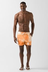L!VE Drawstring Water Color Print Swim Trunk
