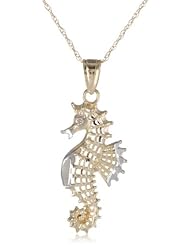 Klassics 10k Yellow Gold Seahorse Pendant Necklace, 18"