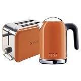Kenwood K-mix Boutique 2slice Toaster Orange TTM027 + Kenwood K-mix Boutique 1.6L Kettle Orange SJM047-