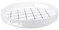 Round No-Slip Gallery Serving Tray - White