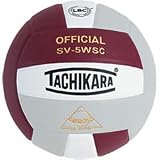  : Tachikara Sensi-Tec Composite High Performance Volleyball (Cardinal/White/Silver Gray)