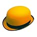 Yellow Felt Bowler Hat
