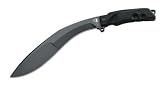 Fox Knives FX-9CM04 T Extreme Tactical Kukri Fixed Blade Knife, Black