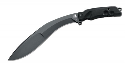 Fox Knives FX-9CM04 T Extreme Tactical Kukri Fixed Blade Knife, Black