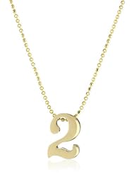 Alex Woo "Little Numbers" Number Pendant Necklace