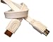 White 10m Gold Plated Flat HDMI Cable 32ft - Compatible up to v1.3 and 1080p