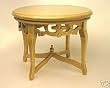 Handcarved Oak Victorian Roundtable Dollhouse Miniature