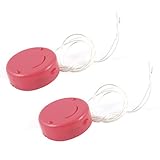 uxcell ボタン電池ホルダー　ボタン電池クリップホルダー　セルボタンリチウム電池　ホルダーケース　2個　フクシア線リード　2×3V CR2032