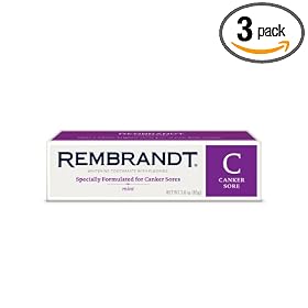 Click here to buy Rembrandt Premium Whitening Mint Toothpaste with Fluoride, Extra Gentle (For Canker Sore... by Rembrandt.