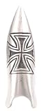 Iron Cross Pewter Finger Nail Ring Spike Claw