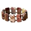Red Picture Jasper Stretch Bracelet