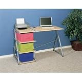 Review Sauder 61222 / Sauder Laguna Desk - 61222 (Silver/Maple) (29 3/4