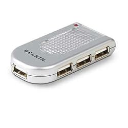 Belkin F5U403 Hi-Speed USB 2.0 4-Port Lighted Hub