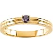 14K Yellow or White Gold Mother's Ring - 1 Stone