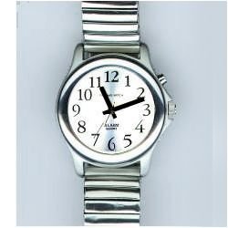 Man's Spanish Chrome Talking Watch 