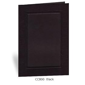 ColorClassics Black Photo Insert Card sold in 10s - 4x6 by Plymouth Cards