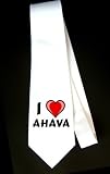 I Love Ahava Party Decoration Necktie