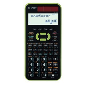 【クリックで詳細表示】SHARP スタンダード関数電卓 ピタゴラス 384関数 グリーン系 EL-509J-GX