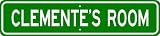 CLEMENTE ROOM SIGN - Personalized Gift Boy or Girl, Aluminum