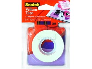 Scotch Transparent Tape Vellum Adhesive 1/2x 400 (Pack of 4)