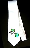 Party Decoration Necktie with computer, internet, laptop