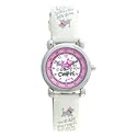 Chipie - 5203512 - Montre Fille - Quartz Analogique - Cadran Multicolore - Bracelet Cuir Blanc