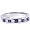 .50CT Princess Cut Sapphire & Diamond Wedding 14K Ring