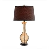 IMAGE OF Amber Glass Vase Table Lamp (Set of 2)