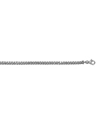 CleverEves 14Kt White Gold Curb Link 4.5mm Bracelet