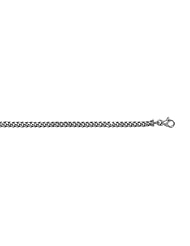 14KT White Curb Link 4.5mm Bracelets Length = 8
