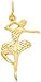 14K Yellow Gold Ballerina Charm