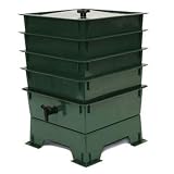 The Worm Factory 4-Tray Recycled Plastic Worm Composter – Green