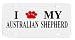 Australian Shepherd Paw Love Dog Vanity Auto License Plate