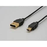 AUSM20BK USB�ɍ׃P�[�u�� A:Mini-B 2m �u���b�N