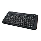 ミヨシ MCO レーザー式トラックボール内蔵 ワイヤレスキーボード ブラック TK-24G04/BK