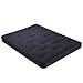 Serta Cypress Double Sided Innerspring Queen Futon Mattress, Black, Made in the USA