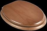 Toilet Seats Dark Pine, Toilet Seat, Chrome Hinge Elongated shape