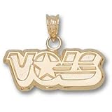 Tennessee Volunteers Solid 14K Gold ''VOLS'' Star 5/16'' Pendant