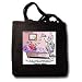 An Apple A Day - Black Tote Bag 14w X 14h X 3d