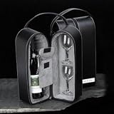 Leather Travel Wine Gift Set
