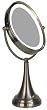 Next Generation OVAL Cordless LED Lighted Vanity 10X/1X Mirror, Satin Nickel