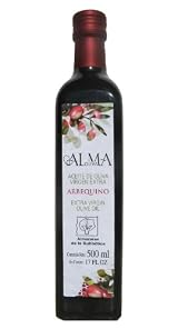 AlmaOliva Arbequino- Award Winning Cold Pressed Extra Virgin Olive Oil, 2011-2012 Harvest, 17-Ounce Glass Bottle