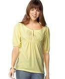 DKNY Jeans - DKNY Jeans Split-Neck Top