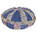 Floor cushion cover, 'Blue Flower Meditation'