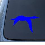 DUCK 2 - Hunter Flying Bird - Car, Truck, Notebook, Vinyl Decal Sticker #1177 | Vinyl Color: Blue