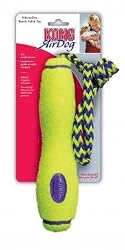 KONG Air Dog Fetch Stick with Rope Dog Toy, Medium, Yellow