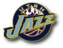 Utah Jazz Wordmark Logo Pin